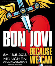 Bon Jovi „Because we Can – The Tour“ im Olympiastadion. Bon Jovi startet seine Welttour in München (©Foto: Martin Schmitz)